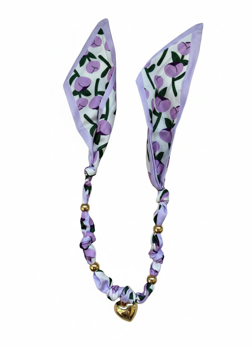 1 Scarf Jewelry (purple flower)