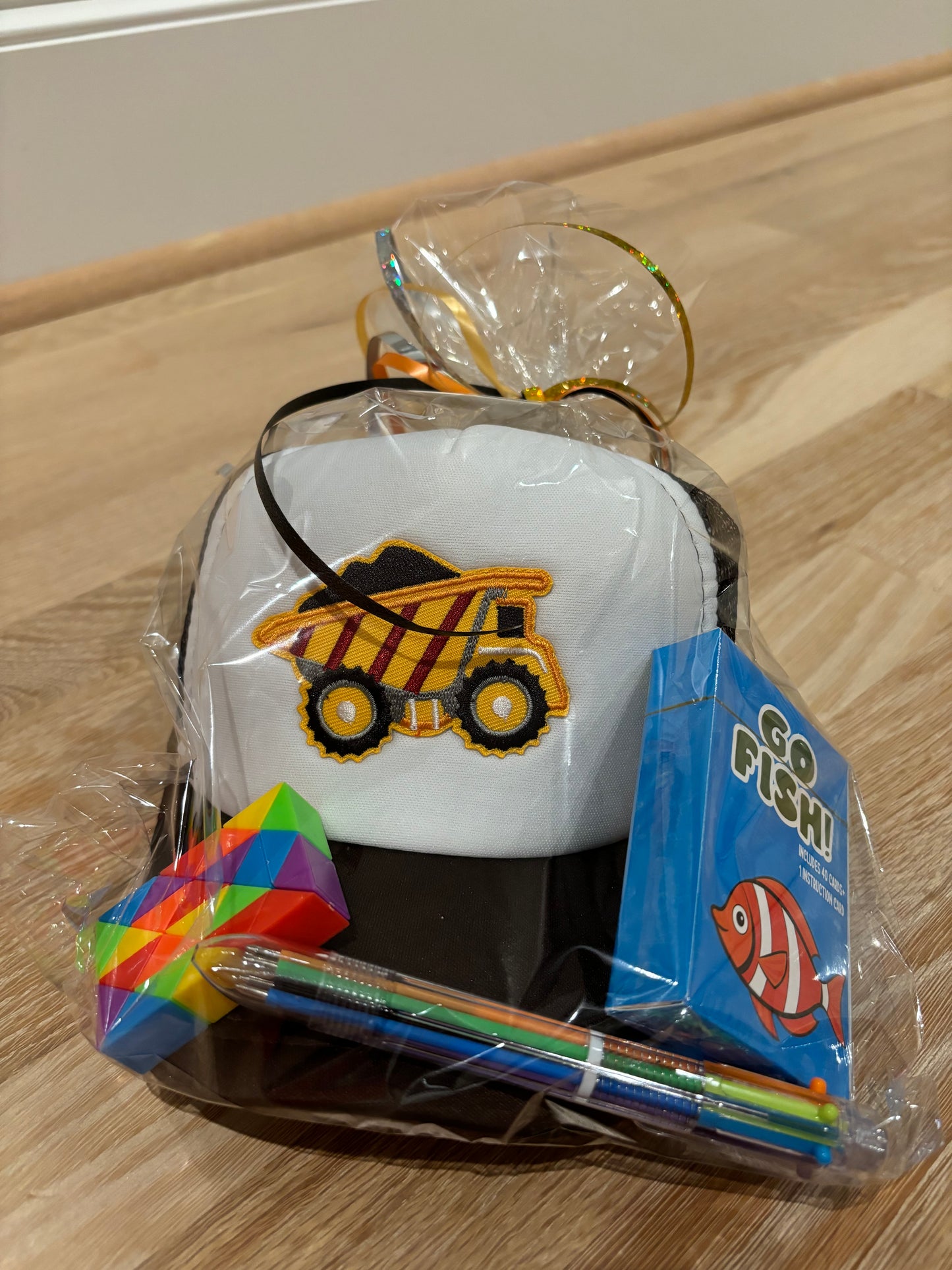 Kid Gift Pack (Brown hat with dump truck)