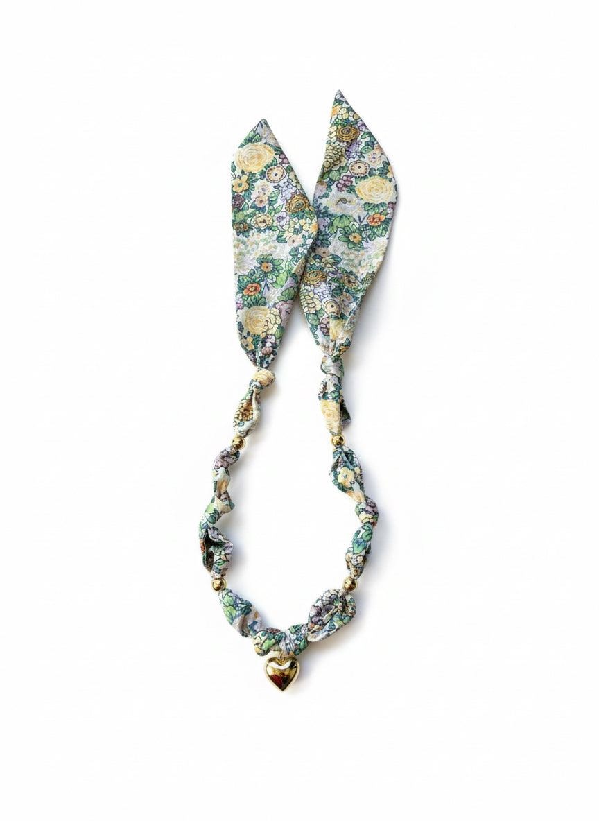 1 Long scarf necklace (yellow)