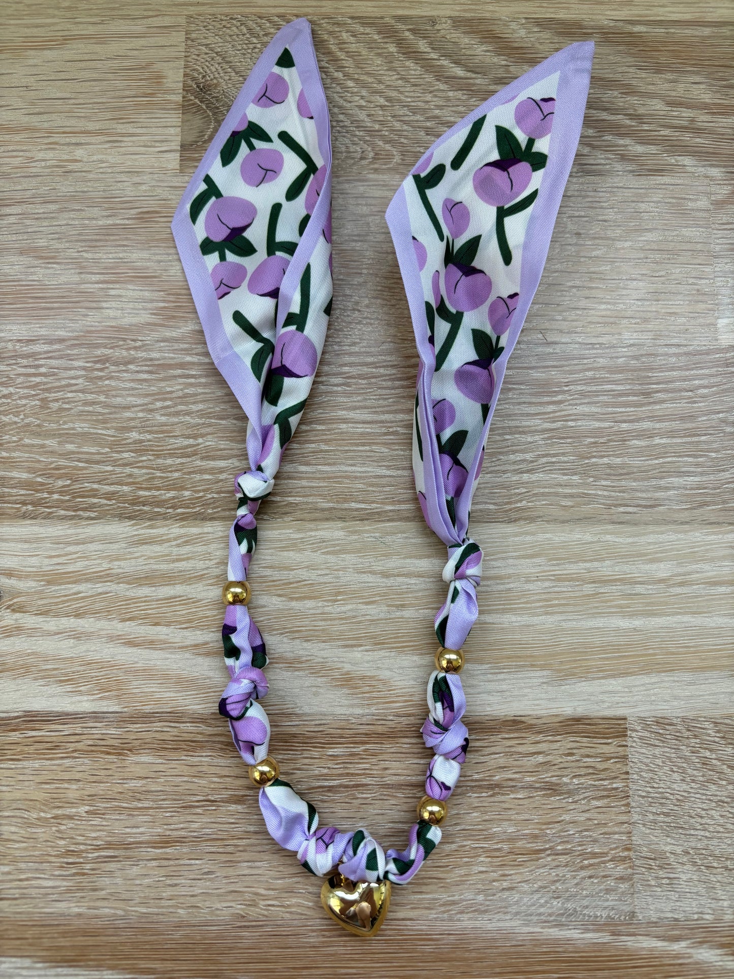 1 Scarf Jewelry (purple flower)