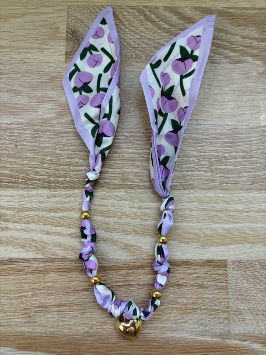 1 Scarf Jewelry (purple flower)
