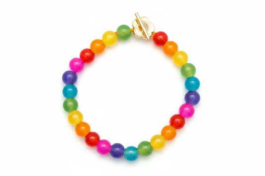 Bead bracelet (rainbow)