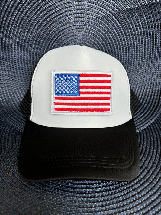 Black USA Adult Hat