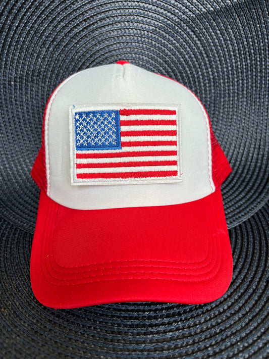 Red USA Adult Hat