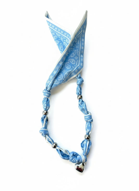 1 scarf jewelry (light blue)