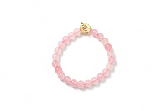 Bead bracelet (light pink)