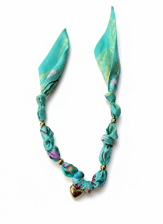 1 scarf jewelry (mint)